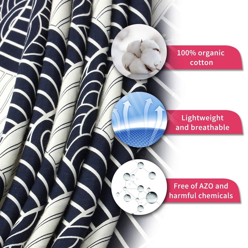 UHINOOS Nursing Cover for Mom Breastfeeding, Baby Privacy Nursing Covers Up Breathable Cotton with Ajustable Hoop for Mother (Black) - Image 2